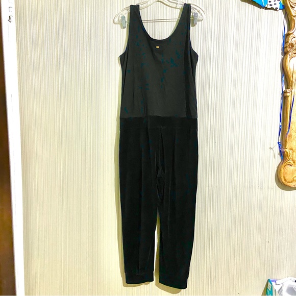 Juicy Couture Velour Midnight Blue Cotton Poly Sleeveless Tank Jogger Jumpsuit! - Picture 7 of 10